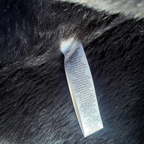 Loft SZ M Dark Grey Reversible Faux Suede and Fur Vest! - Picture 4 of 9